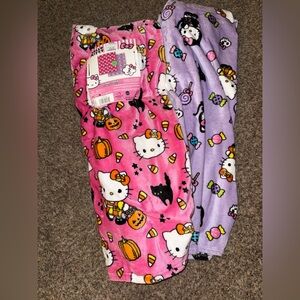 Hello Kitty New Halloween Pink & Purple Double Pack Cloud‎ Throw Blanket 60x70